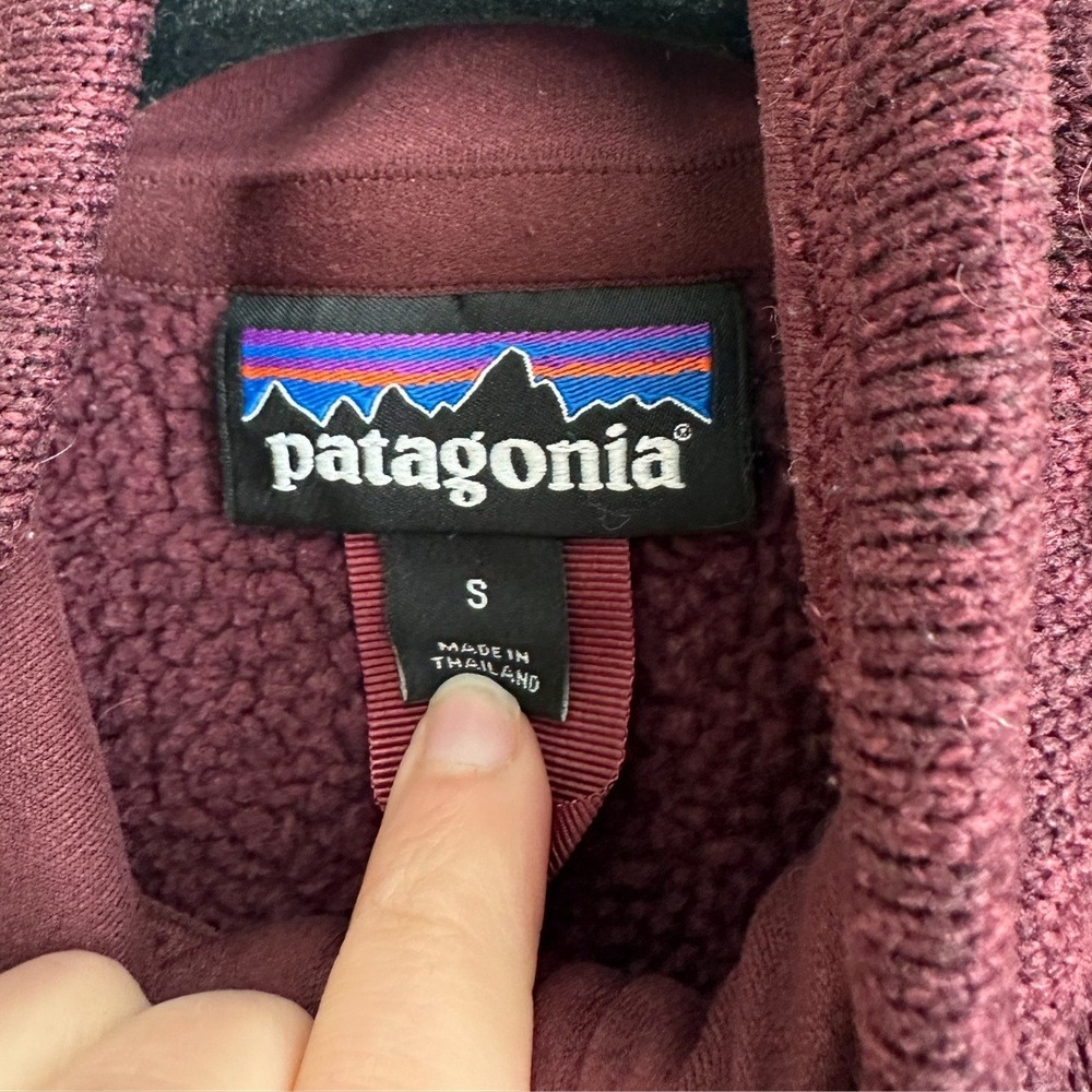 Patagonia | W's Better Sweater 1/4-Zip Fleece Jacket‎ in Dark Ruby Size Small - Picture 4 of 6